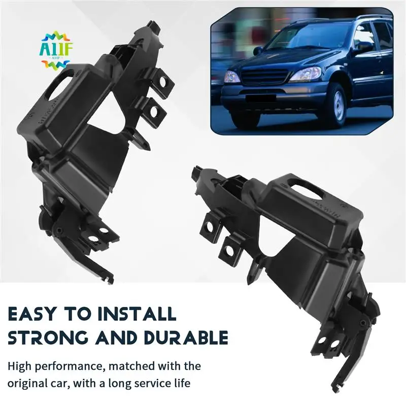 

A11F-2Pcs Front Left+Right Fog Light Trim Fog Lamp Bracket For Mercedes W163 ML320 ML500 ML350 02-05 1638201212,1638201112