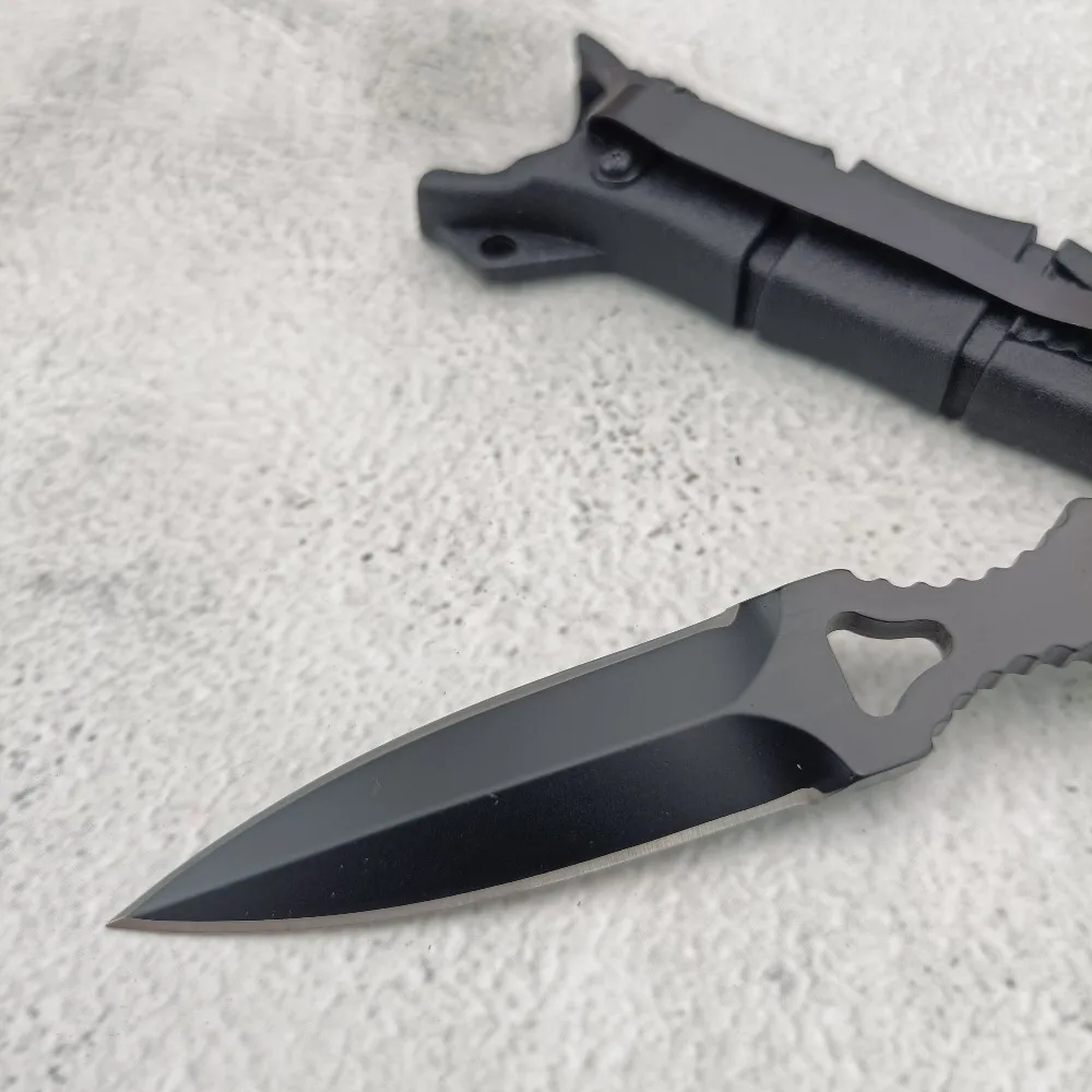 176 스트레이트 나이프 휴대용 야외 캠핑 생존용 소형 나이프 EDC 창문 파괴용 등산 및 하이킹 다기능 도구