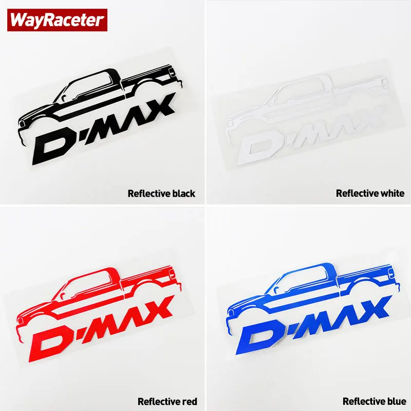 Car Window Sticker Door Side Trunk Tail Creative Funny Reflective Graphics Vinyl Decal For Isuzu Dmax D Max 4X4 Accessories