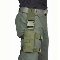 Tactical Molle Drop Leg Platform Panel Gun Holster Plate Adapter Universal Pistol Holster Hunting Magazine Pouch Thigh Rig Panel