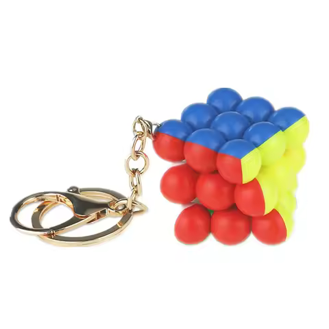 Yongjun Idea Fun Ball 3x3 Keychain Mini 35mm Magic Cube 3x3x3 Stickerless Puzzle Cubo Magico Stress Relief Toys Gifts