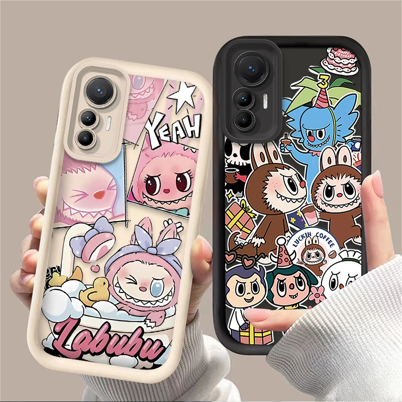 TPU Case for Xiaomi 14T 13T 12T 11T 13 12 11 Lite 5G NE POCO X6 X5 F6 F5 F3 X4 GT X3 NFC M5S C65 M6 Pro 4G Lovely Cartoon Labubu