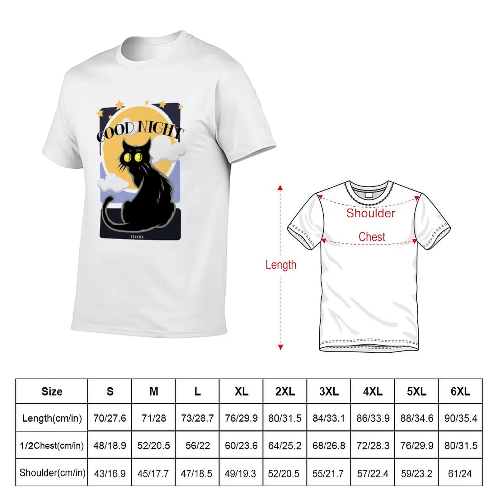 New good night T-Shirt heavyweight t shirts Tee shirt customized t shirts men graphic t shirts