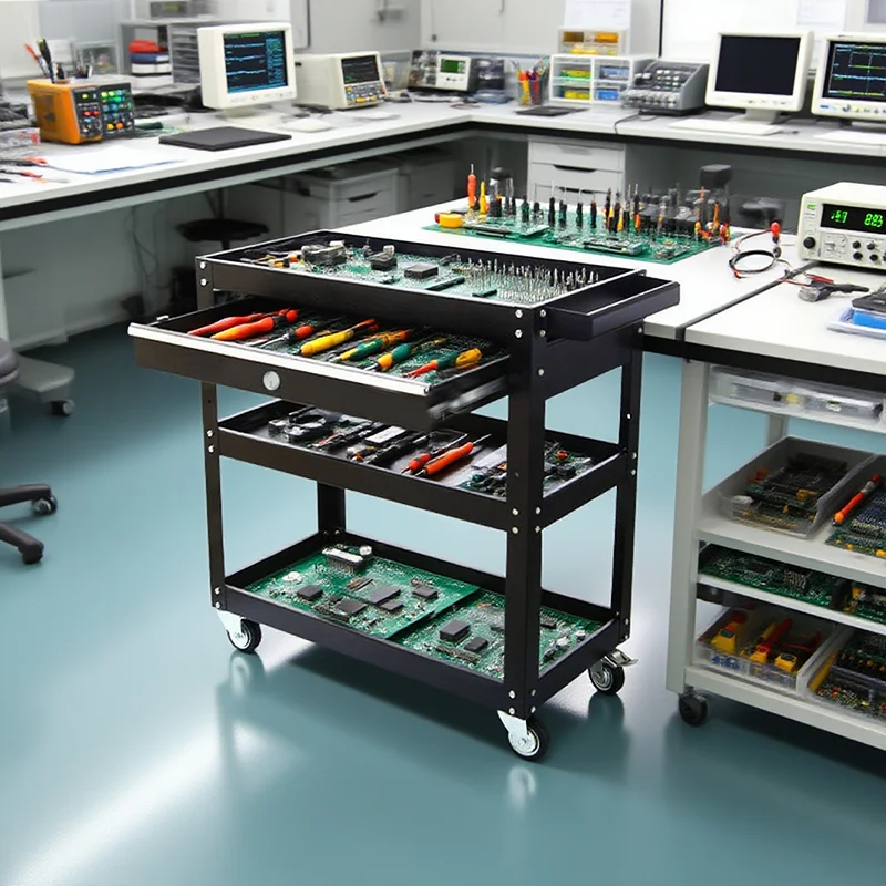 Тележка для ремонта автомобилей Механическая мастерская Инструменты Тележка Сверхмощная тележка с медведем 100 кг Тележка для инструментов Стойка для хранения инструментов 카트 트롤리