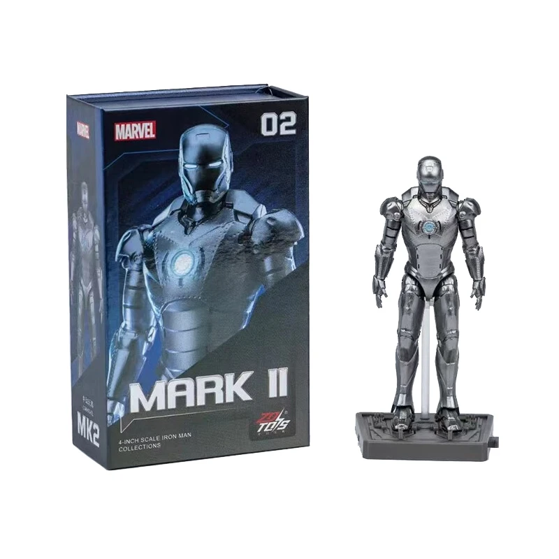 ZD Marvel Iron Man Figurine Small Size Model Toys MK1-MK7 Series Exquisite Figure Collection Decoration Child Christmas Gift Toy
