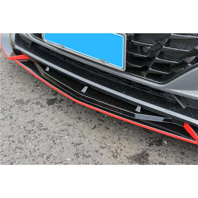 For 3PCS ABS Front Bumper Lip Diffuser Splitter NEW Hyundai Sonata Anti-Collision Accessories Refit Body Kit 2019-2023 Year