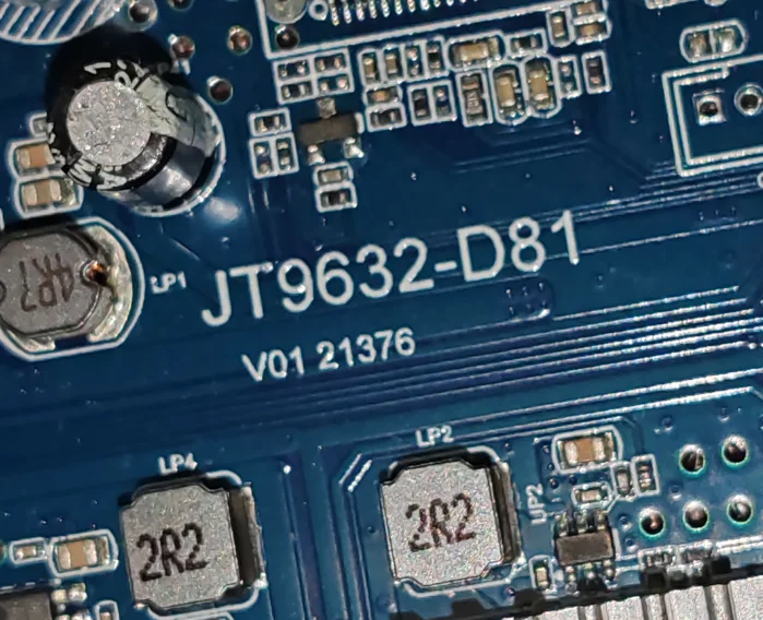 

JT9632-D81 4K WiFi сетевая ТВ-плата, реальное фото, протестирована с памятью 2 ГБ + 16 ГБ