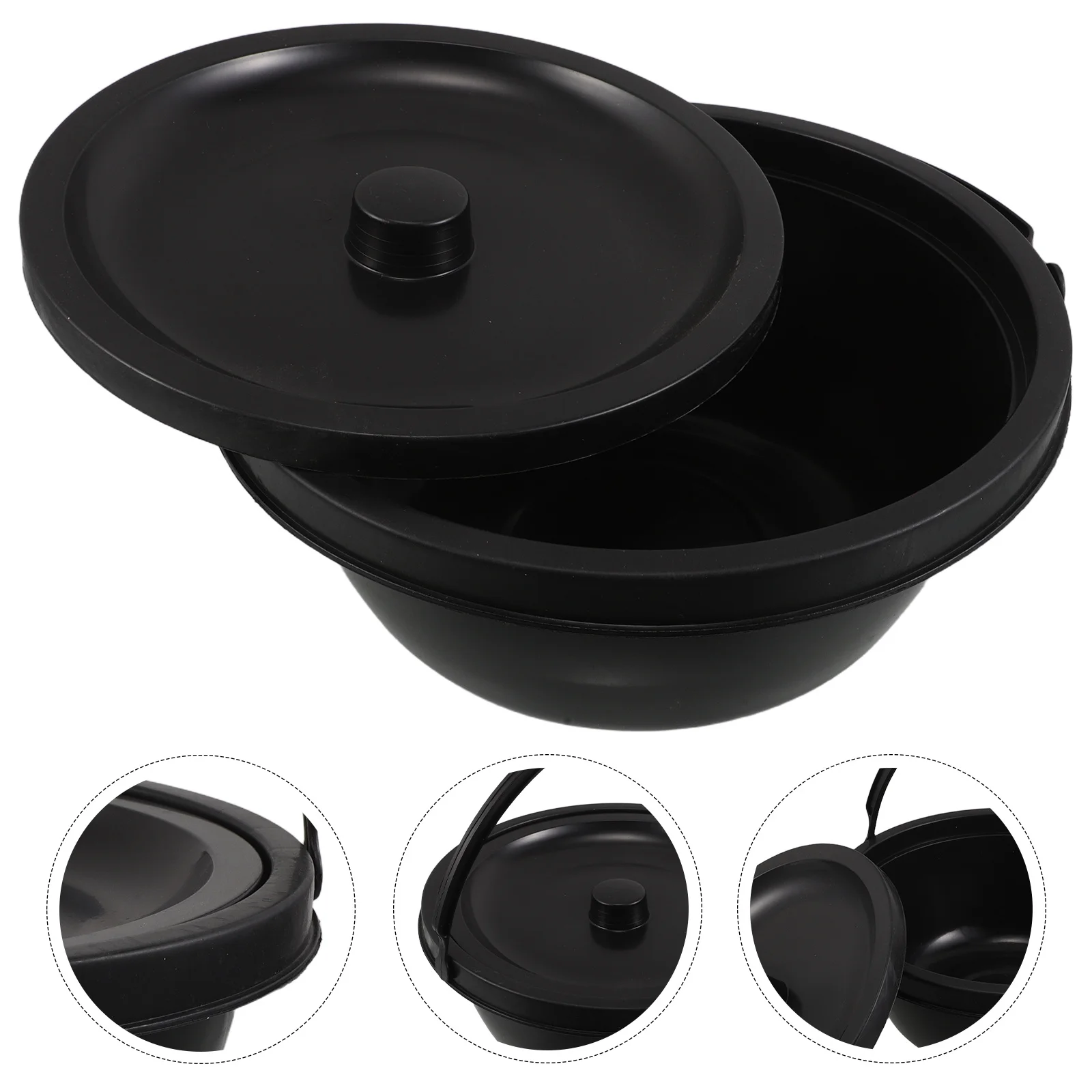 

Wheelchair Bedpan 11.20X11.20X4.72 Portable Bucket Toilet For Elderly Adults Senior Bedside Commode Sturdy Support Medical