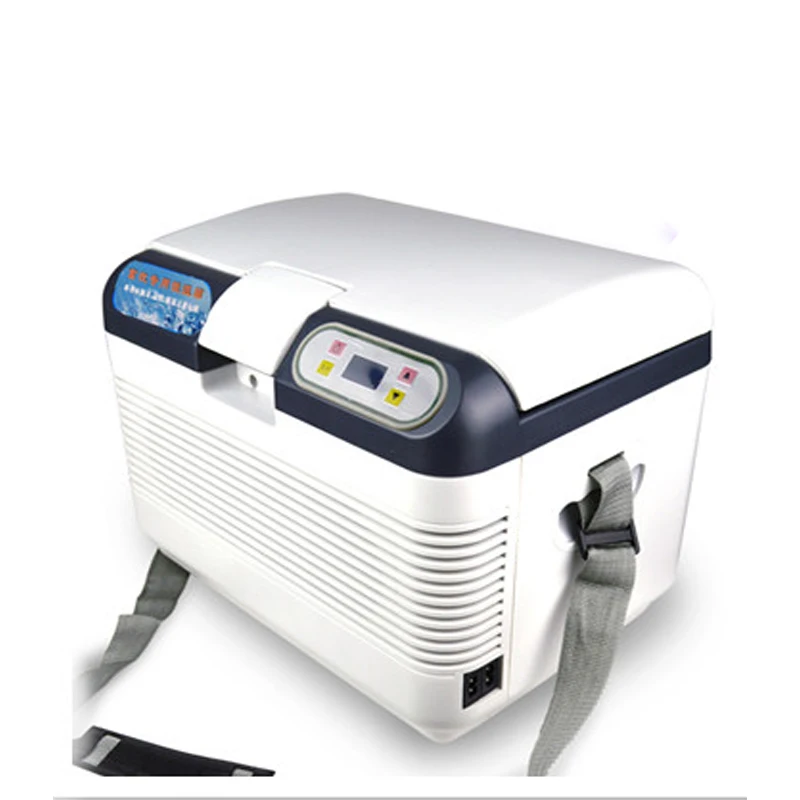 12V 220V Portable Refrigerator, 12L Car Refrigerator, 2 Charging Methods and Portable Strap, Refrigerator