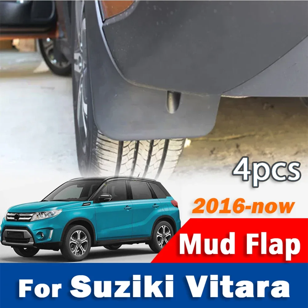 FOR SUZUKI VITARA Car Mudflaps Fender Mud Flap Guards Splash Mudguard Car Accessories 1set 4pcs vitara MUDGUARD 2016-now