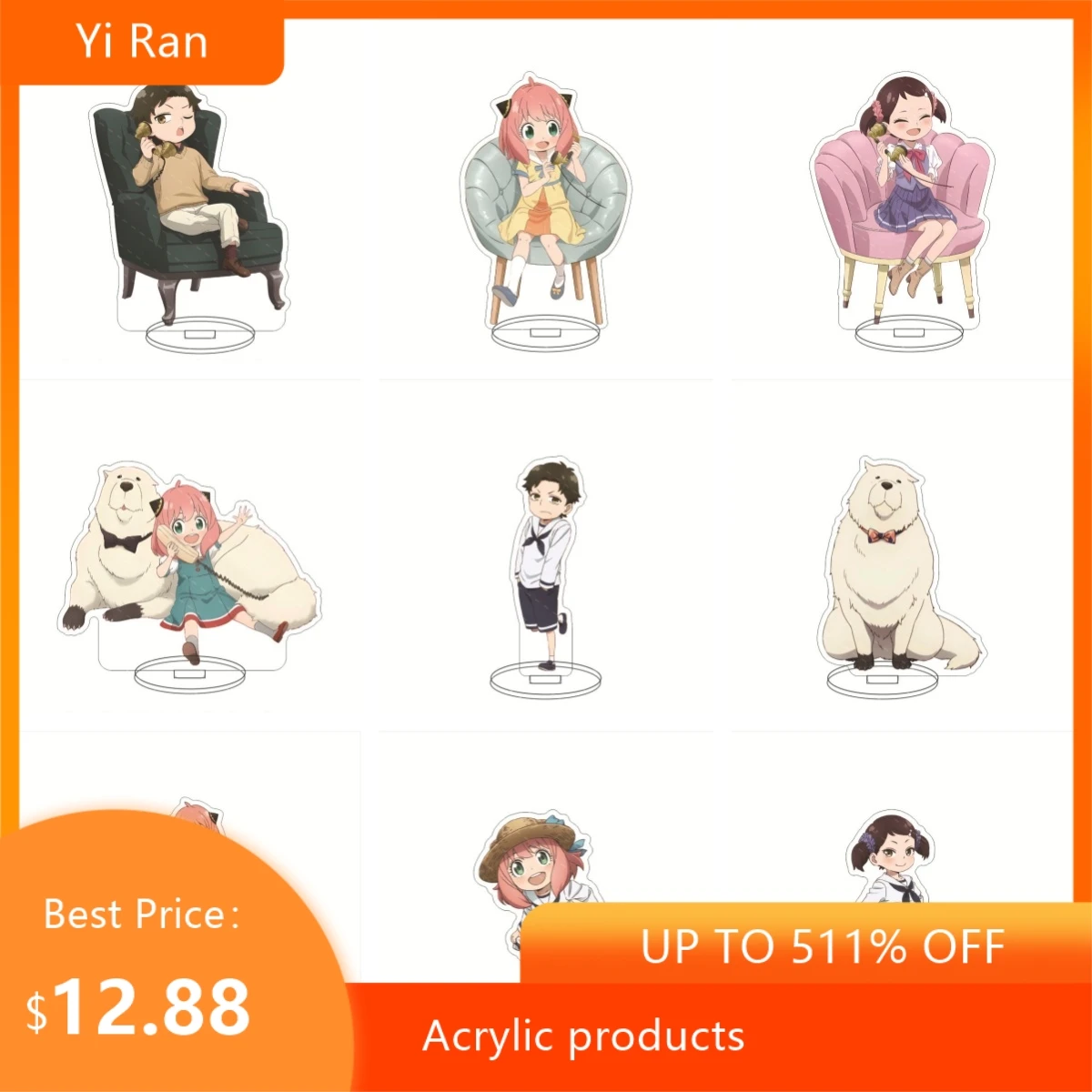 

Anime SPY X FAMILY Anime Yor Forger Anya Forger Stand Ornaments Model Acrylic Accessorie Children's Toy Gift Collection