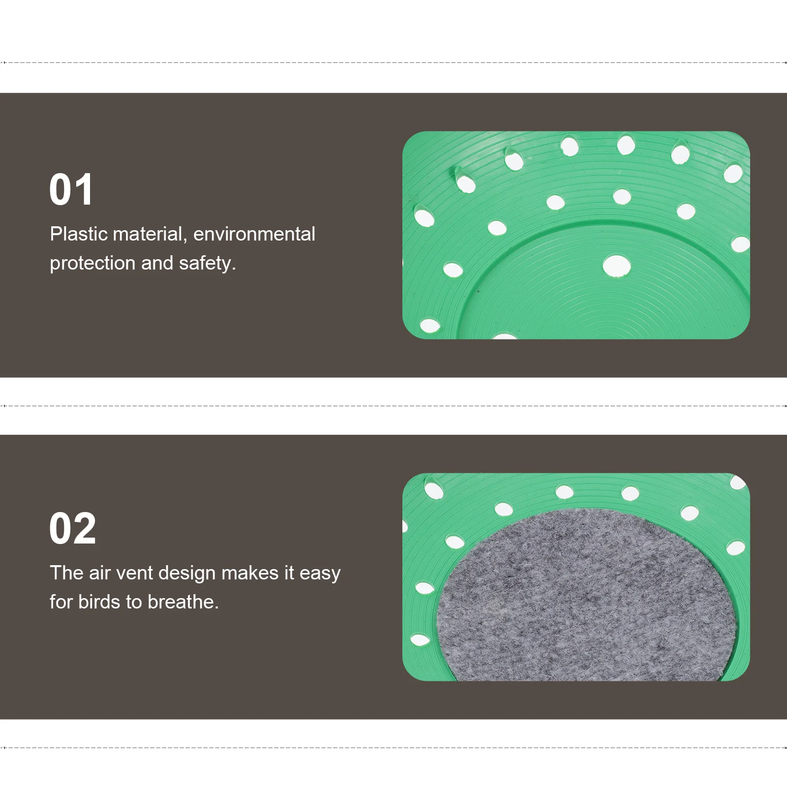 

3 pcs Bird Breeding Nest Plastic Pigeon Egg Nest Bowl Lightweight For Small Birds Cage Decoration Pet Supply Quail Dove Nesting