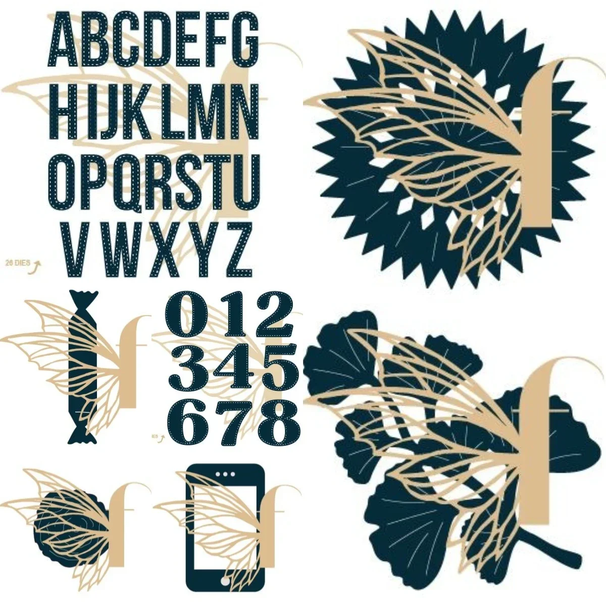 Mobile Phone Letter 2025 New Metal Cutting Dies For Scrapbook Diary Decoration Embossing Template Diy Greeting Card Handmade