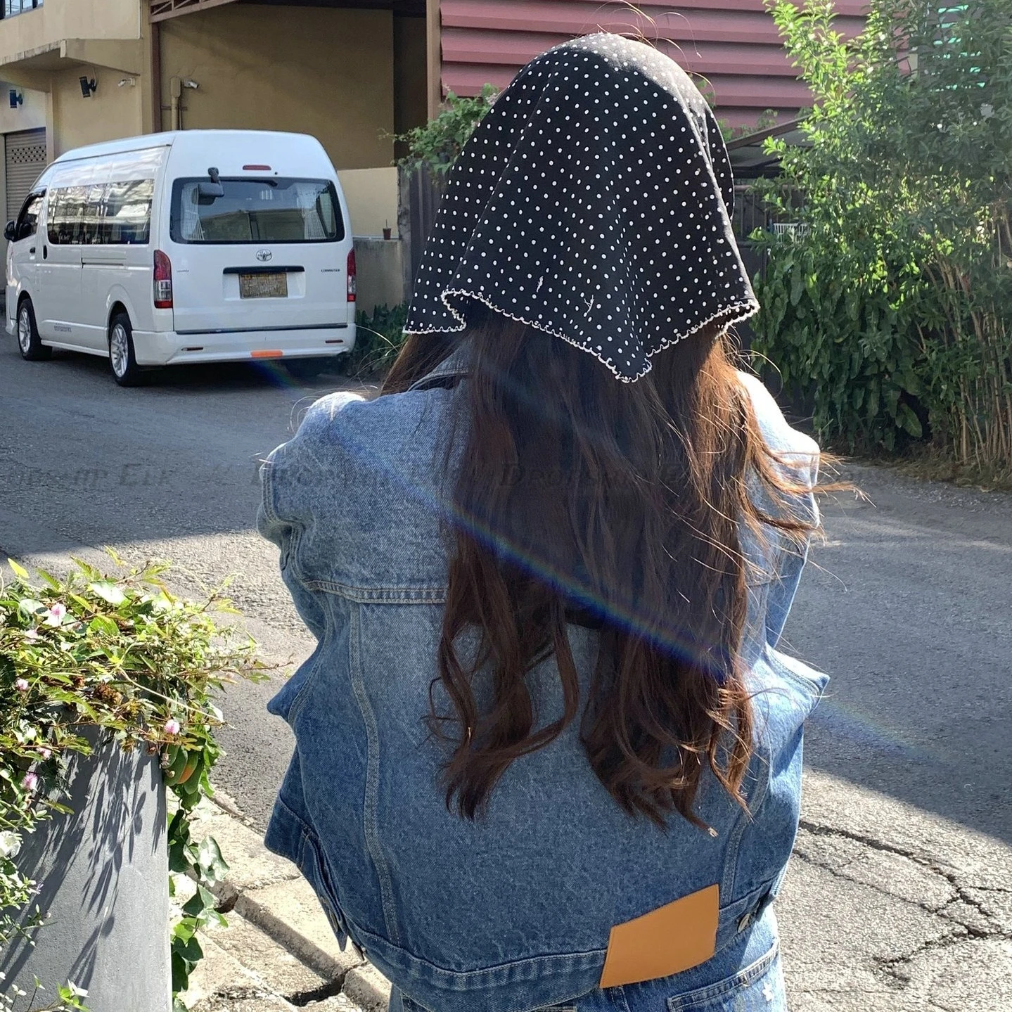 한국 스타일 도트 삼각형 실크 스카프 여성 여름 패션 다목적 얇은 목 스카프 하이 엔드 여행 넥타이 머리 머리 스카프