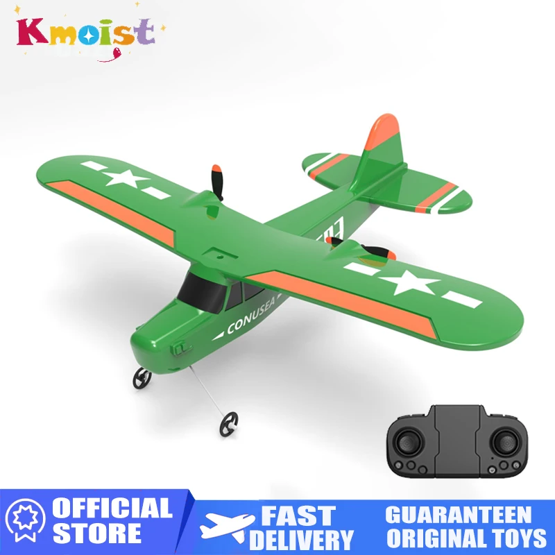 

2.4G RC Stealth Fighter Glider with Light Green Beginner Electric Aircraft Remote Control Plane Outdoor Toys For Boys Kid Gifts