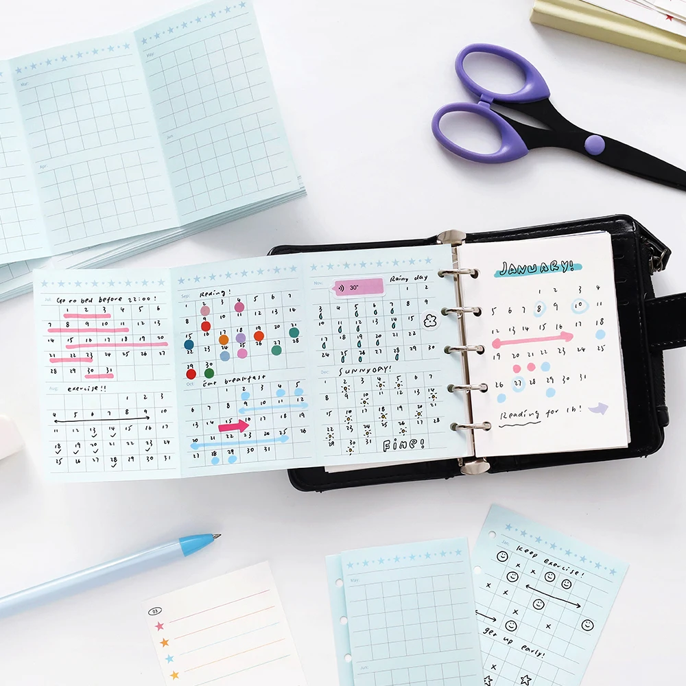 40PCS Memo series loose leaf replacement M5 inner page Korean ins hand account storage accessories inner page view 4