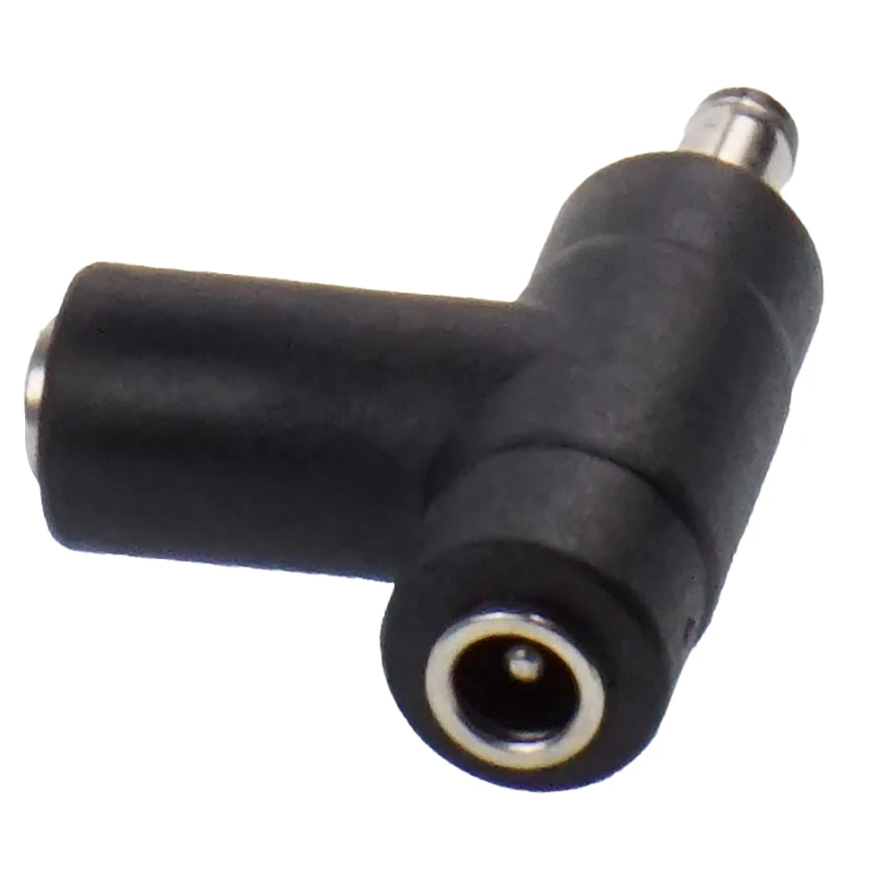 5 PÇS/LOTE DC Power Macho 5.5x2.1mm para 2x5.5mm x 2.1mm Feminino T Splitter Adaptador Conector