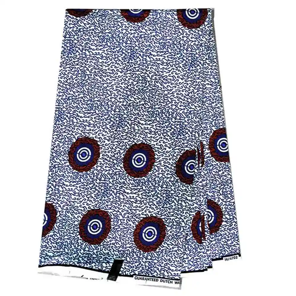 Veritable Dutch Super-W Guaranteed Super Real Wax Print Fabric Hollandais Pagne Africa Dress 100% Cotton Wax Pagne Tissu VL16701