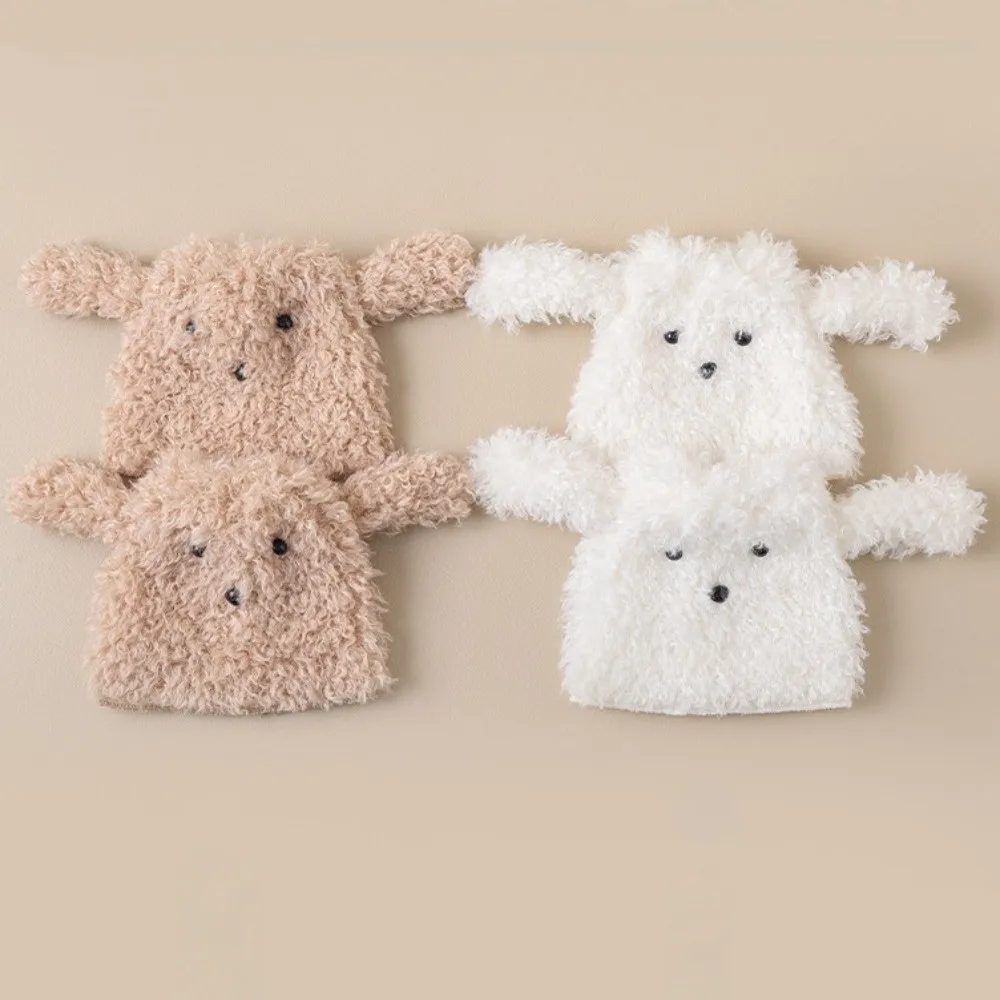 لطيف Y2K جرو تدفئة الساق JK لوليتا آذان الكلب غطاء للقدم حار الفتيات الدافئة أفخم الأحذية غطاء النساء