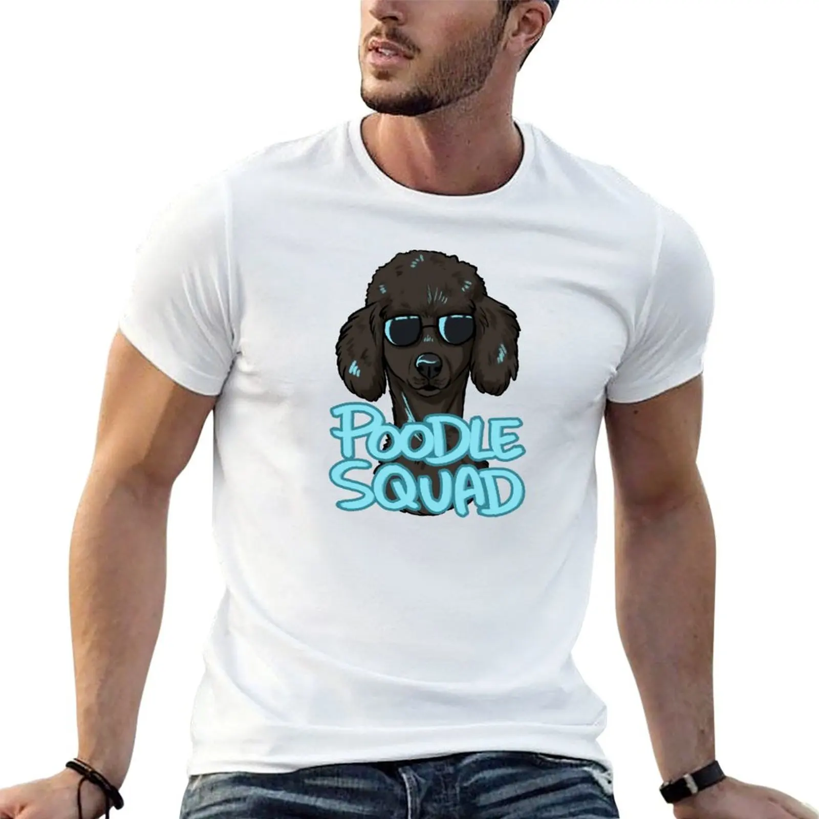 

(in graphic t SQUAD men man shirt man casual BLACK t POODLE for blue) shirts T-Shirt