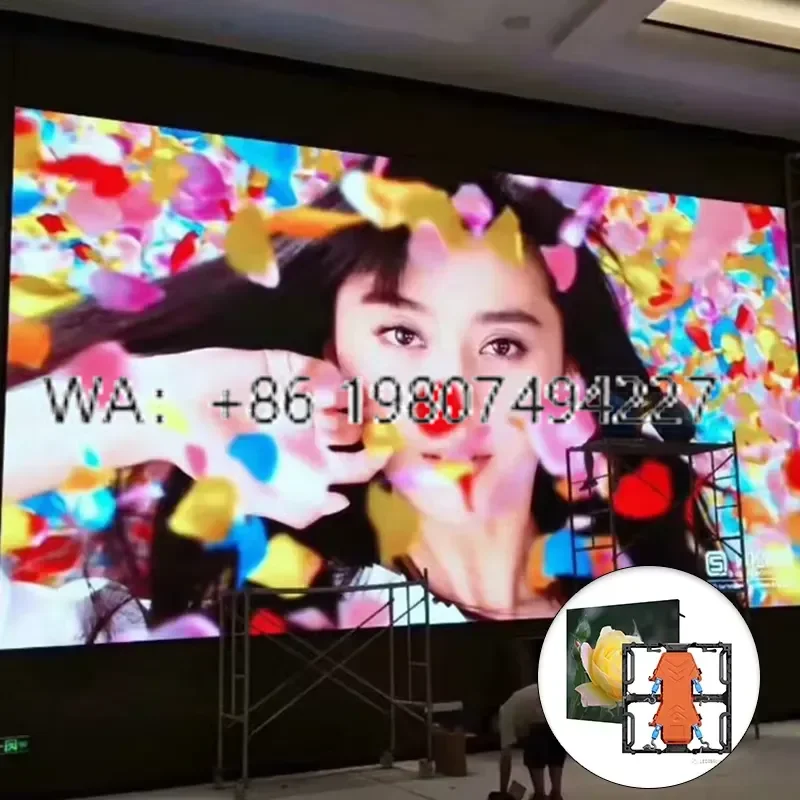 for High Definition Led Video Display Rental Seven Segment P3.91 Pixel Indoor Led Light Display Cabinet Screen