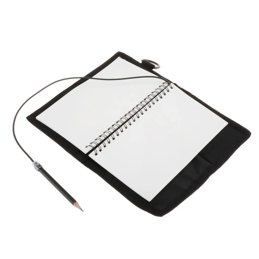 Polypropylene Diving Notebook Elastic Closure Underwater Writing Book Underwater Accessories for Scuba Divers