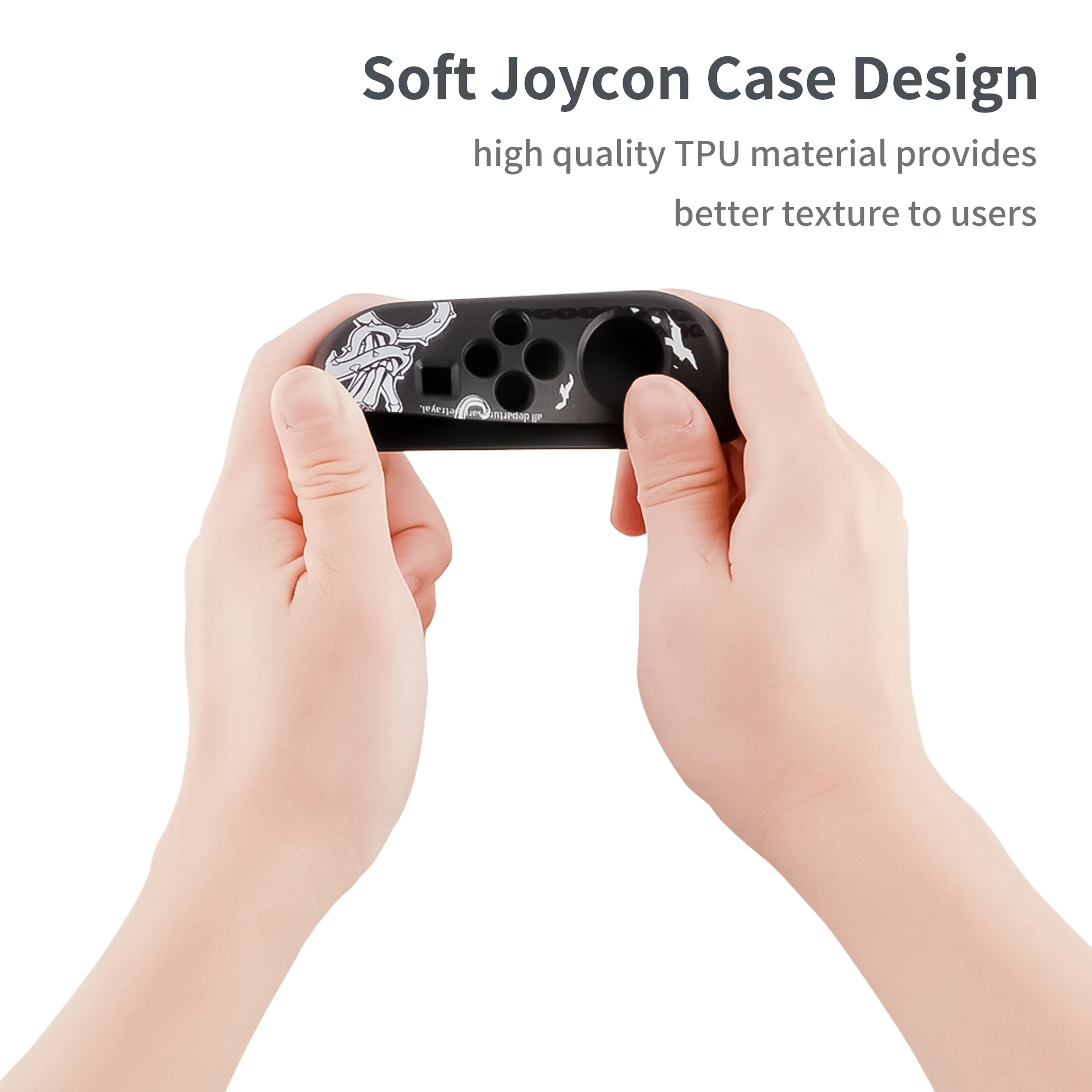 Skull Death Hard Case TV Dock Stand Protective Crystal Shell for Nintendo Switch Oled NS Joy-Con TPU Soft Full Cover Protector