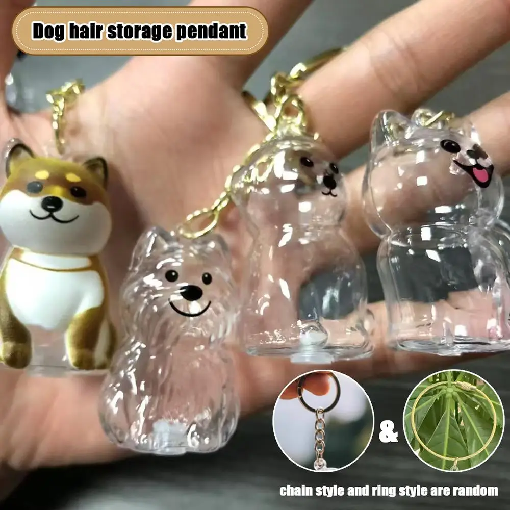 جرو الشعر التذكاري تذكار كبسولة الحيوانات الأليفة الكلب/القط الفراء الحاويات الحيوانات الأليفة الشعر تخزين المفاتيح ديكور عشاق الحيوانات الأليفة الحيوانات الأليفة الهدايا التذكارية