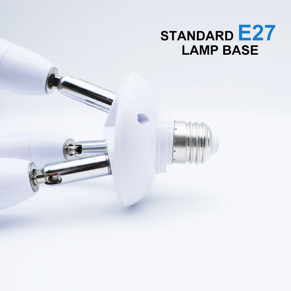 Adaptateur d\'ampoule LED E27 à E27, convertisseur de support de lampe, séparateur 2/3/4/5 têtes, Base de lampe réglable