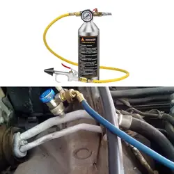 Car Air Conditioner System Lines Flush Kit 1000ml Empty Canister Prolongs A/C Life AC Drain Line Flush Kit AC Flushing Canister