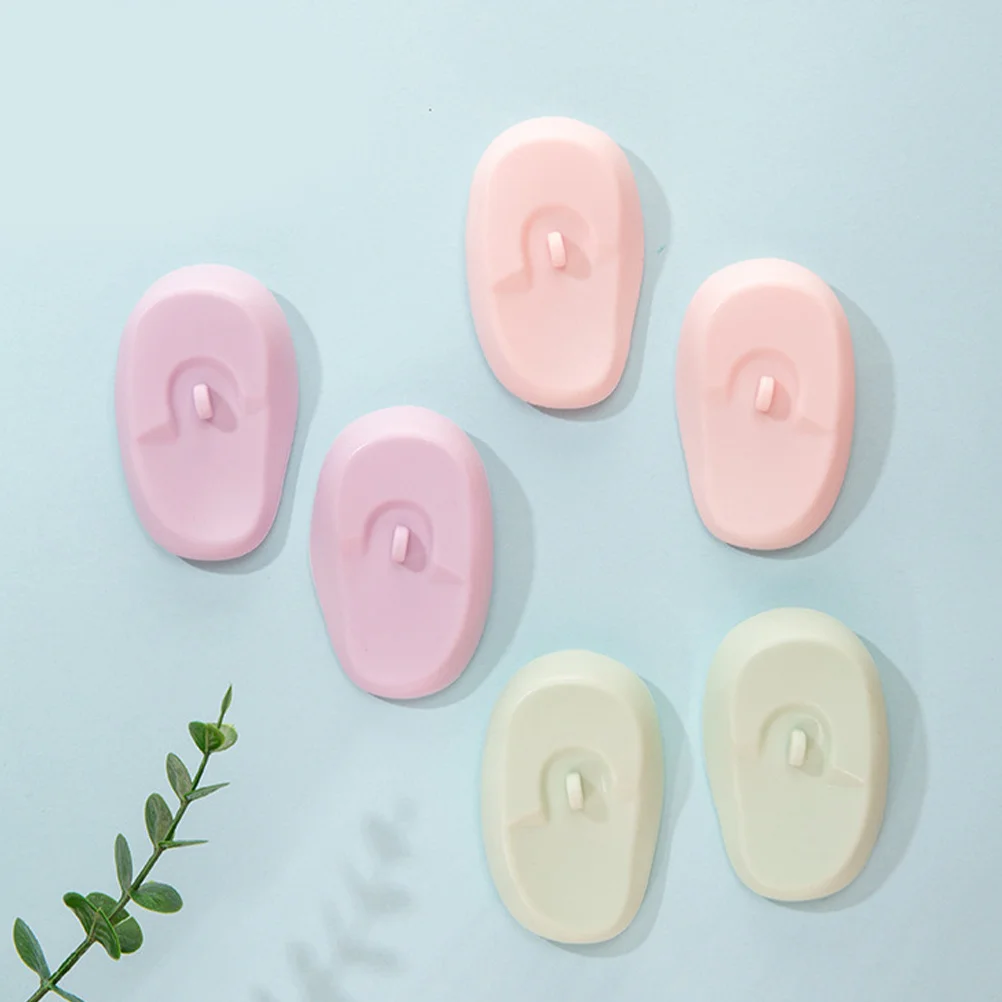 

3Pairs Silicone Ear Covers Hair Coloring Ear Protectors Comfortable Soft Reusable for Hair Dyeing Salon Barbershop Use