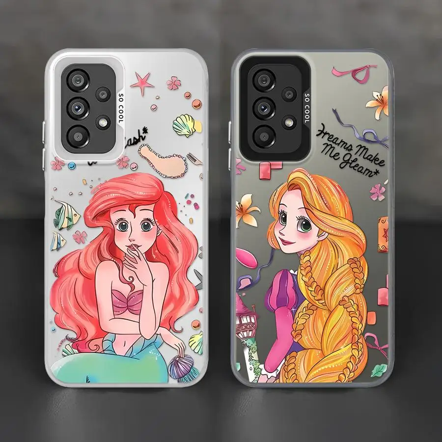 Disney Princess Phone Case for Samsung Galaxy A25 A15 A51 A52 A53 A52s A54 A55 A71 A72 A73 4G 5G Tpu Soft Cover cases image 2
