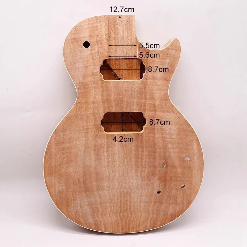 LP body tiger pattern edging guitar body DIY guitar modification guitar body Ogu wood LP electric guitar accessories