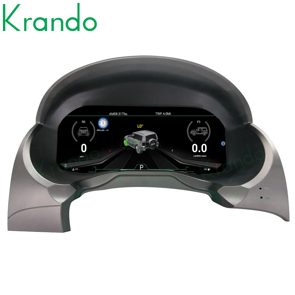 Krando 12 3-дюймовый автомобильный цифровой кластер для Mitsubishi Pajero 2008-2018 Linux ЖК-спидометр приборная панель
