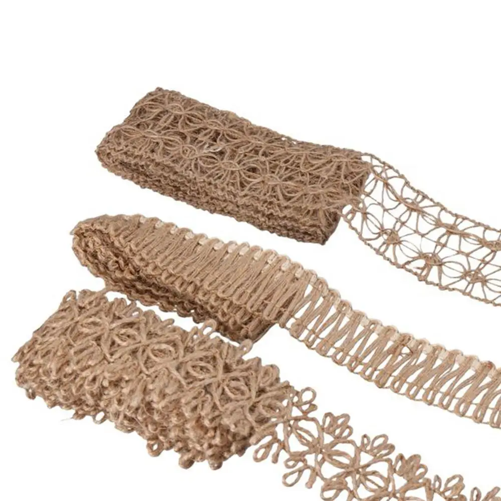 Multi-style Style Hemp Rope Webbing Costume Decoration Linen Roll Jute Ribbon Gift Party