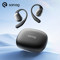 Sanag C16S Open Ear OWS Wireless Earphones Bluetooth 5.4 Air Conduction Headphones HiFi Sound 56Hours Playtime Waterproof TWS