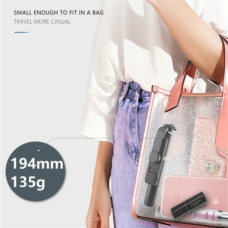 FANGTUOSI 2022 جديد لاسلكي Selfie عصا بلوتوث قابلة للطي ترايبود مع غالق بلوتوث ملء ضوء سبائك الألومنيوم Selfie Stck