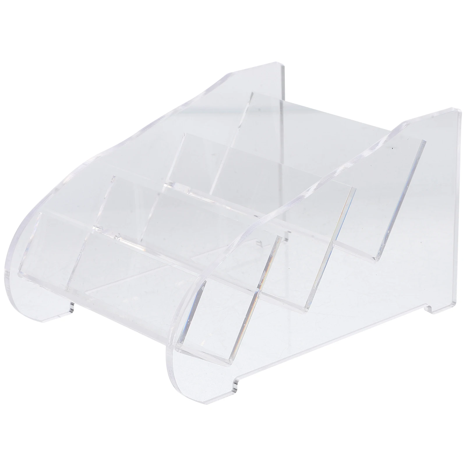 

Acrylic Business Card Holder Clear Display Case Vertical Slot Desk Organizer Standard Size Cards Professional Use
