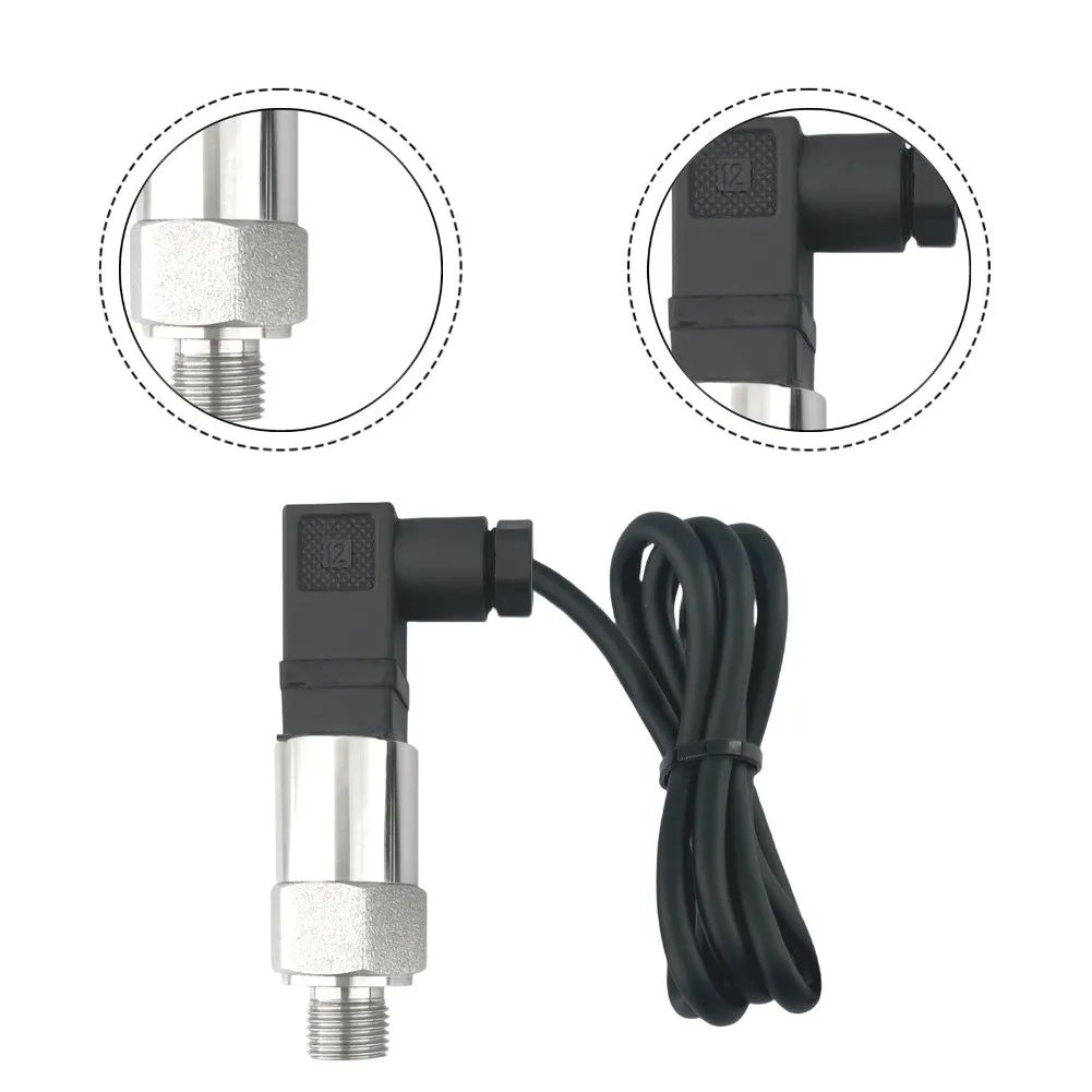 4‑20ma Pressure Transducer Pressure Transmitter Sensor G1/4 Thread Pressure Sender For Oil Air Water Pressure 0-1MPA 0-1.6MPA