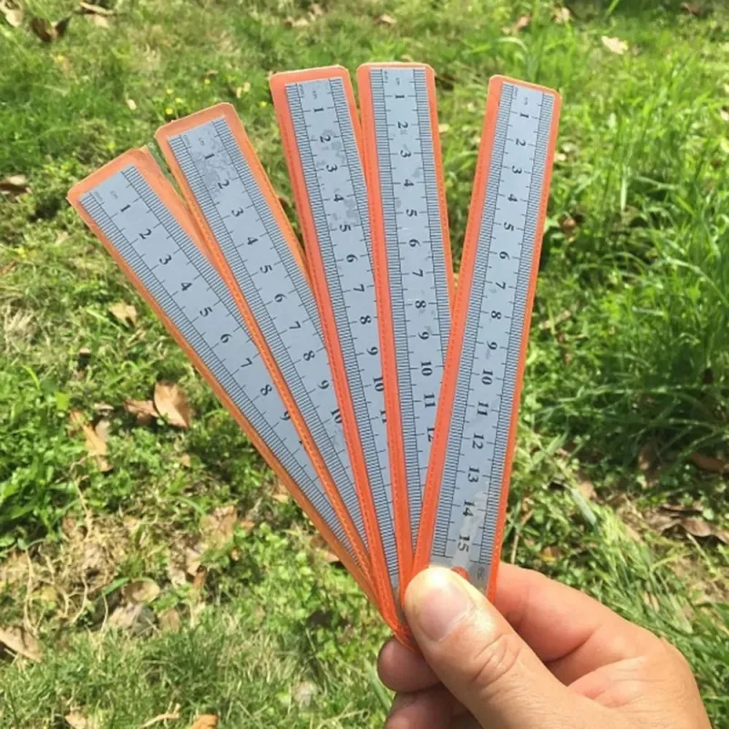 Double Side Stainless Steel Straight Ruler Metric Rule Precision Measuring Tool 15cm School Office Supplies