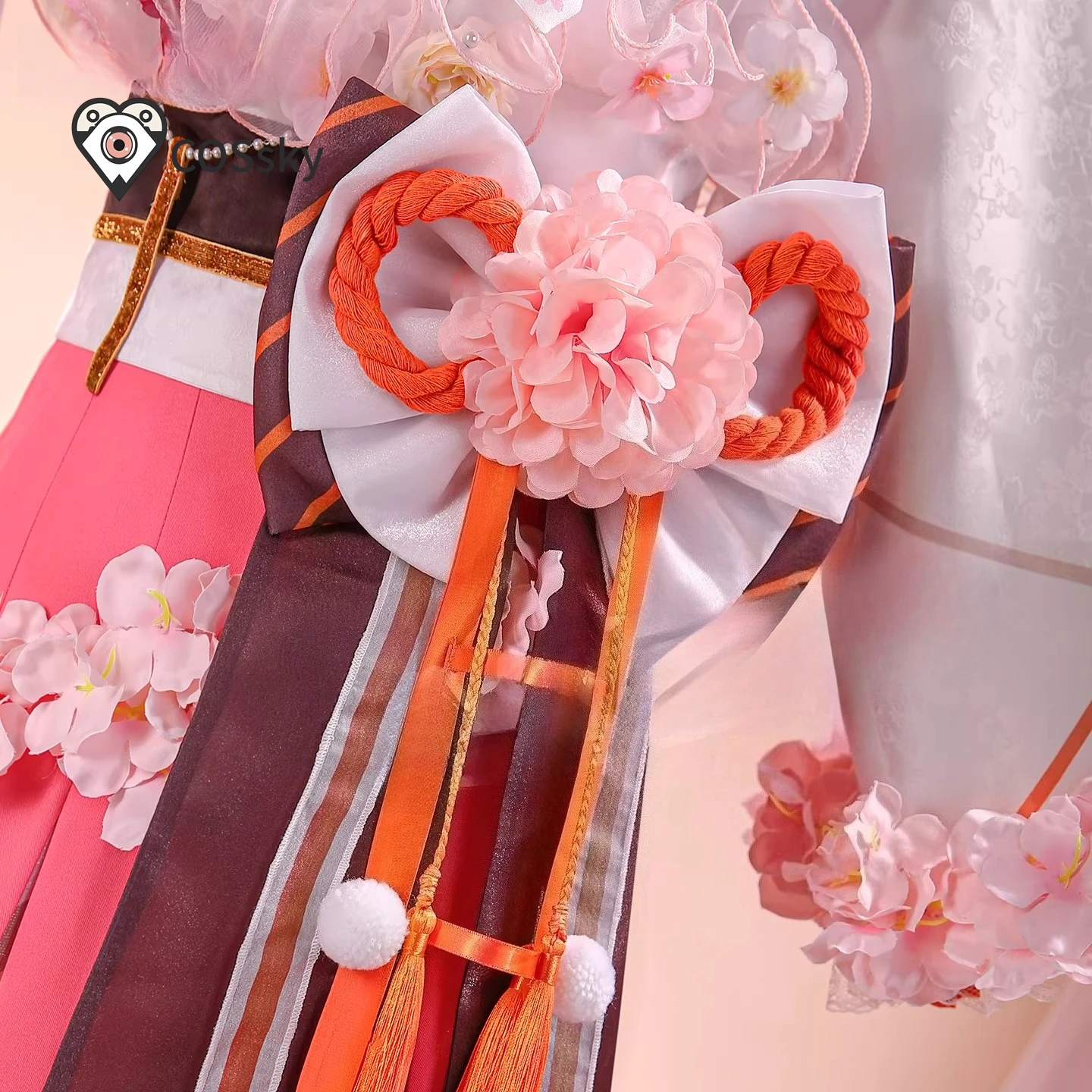 

Hanaba Kikuna Agents of the Four Seasons: Dance of Spring Cosplay Costume Hanao Hina‌ Halloween Outfit Women Sweet kimono dress