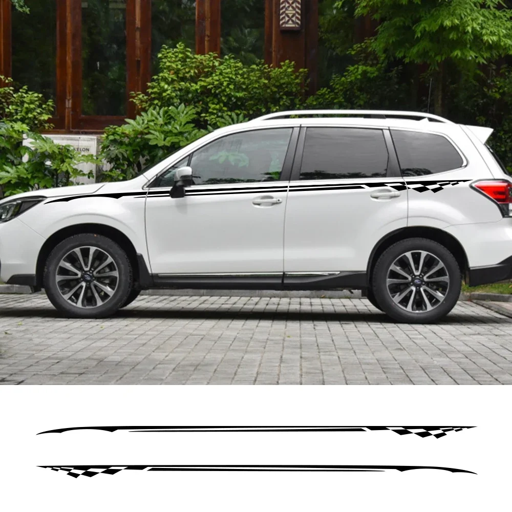 

Car Door Waist Line Stripe PVC Stickers Racing Sport Styling Vinyl Film Waterproof Decals Auto Accessories For Subaru Forester