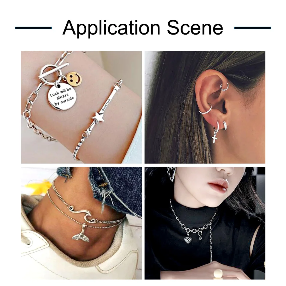 8mm 10mm 12mm Stainless Steel Jump Rings Connectors Split Rings for Necklace Bracelet Jewelry Accessories Open Ring 1000-4000pcs