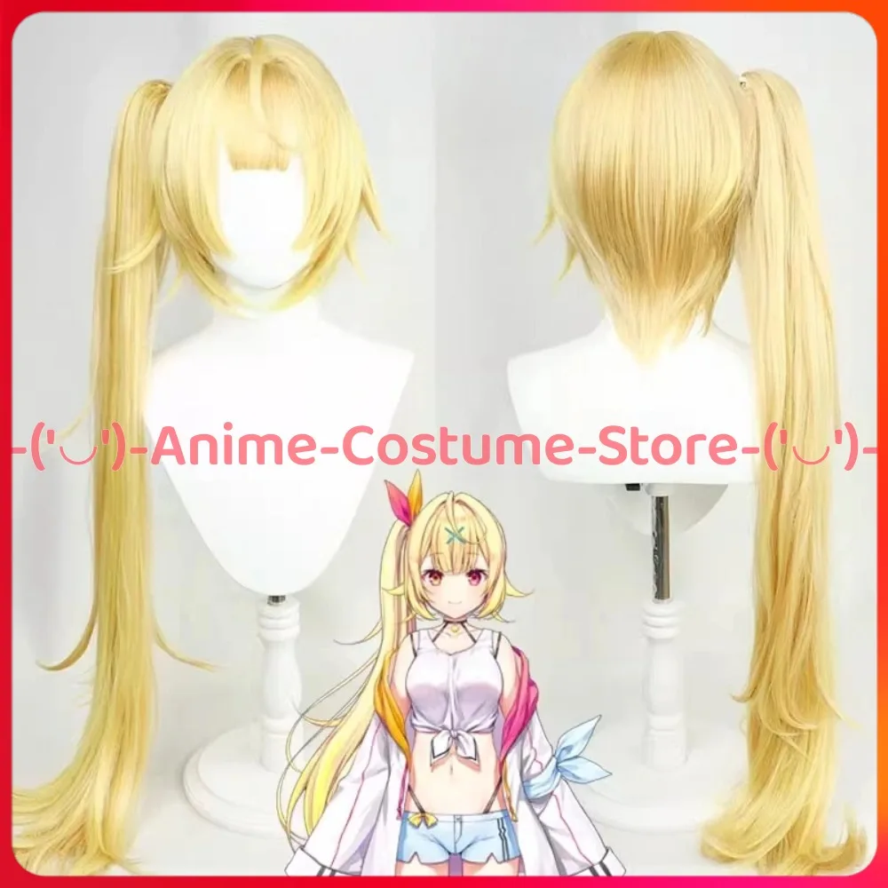 NIJISANJI 호시카와 사라 코스프레 가발 애니메이션 게임 캐릭터 할로윈 카니발 파티 의상 가발 내열성 합성 머리카락