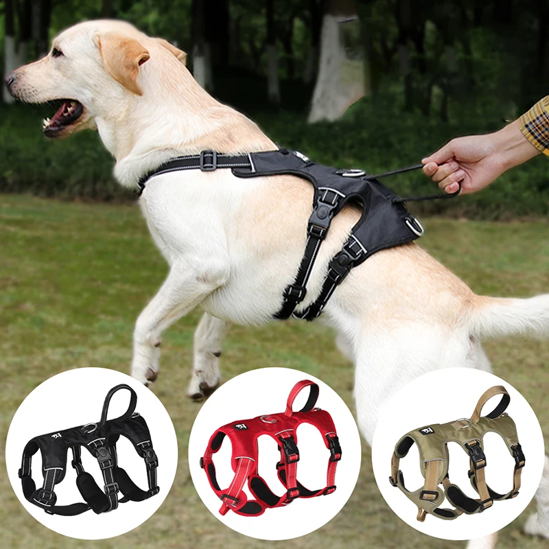 Adjustable Big Dogs Harness for Small Large Dogs Reflective Vest Harness Labrador Chest Strap Husky Pug Walking Lead Dog Supplie