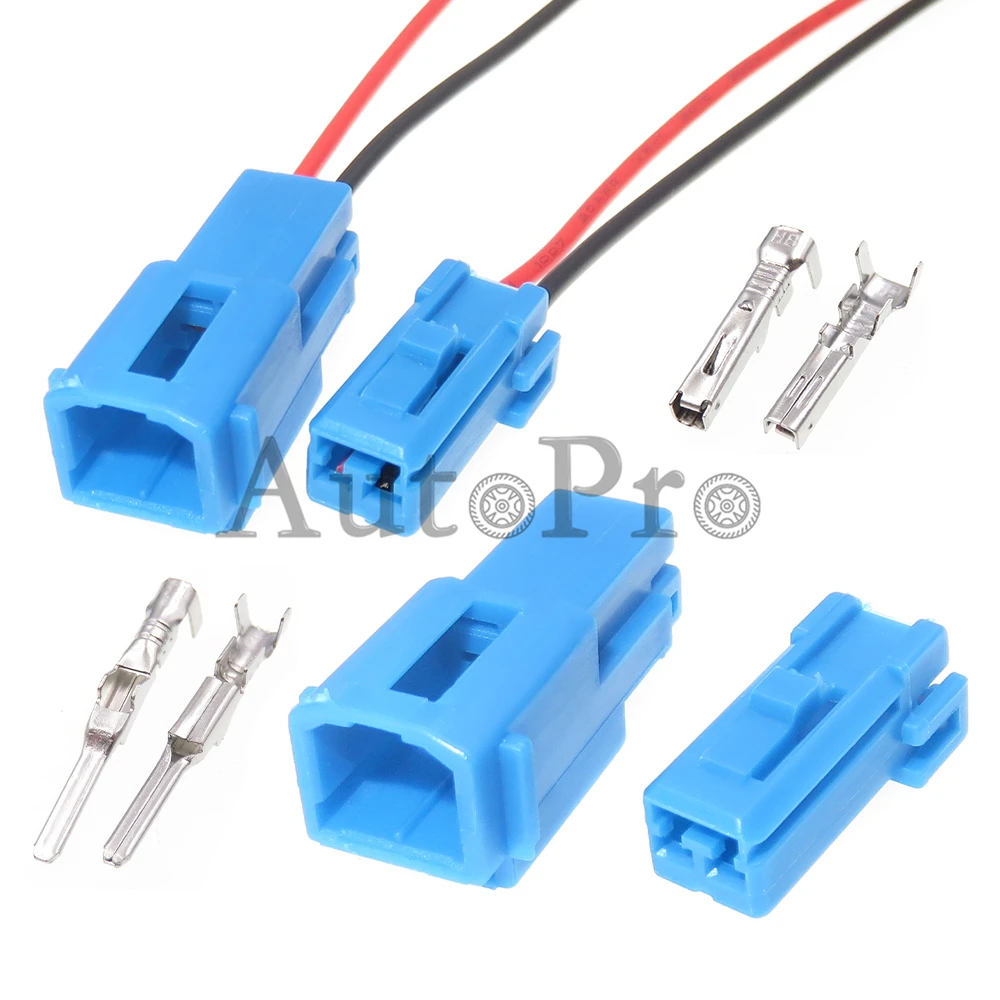 1 Set 2 Hole 174463-1 174463-5 AC Assembly Auto Tweeter Speaker Wiring Socket Car Audio Plastic Housing Unsealed Connector