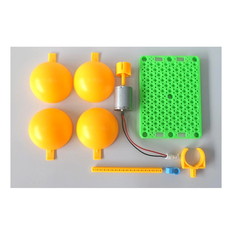 Diskon Besar-Kit Generator Turbin Angin DIY Generator DC 0.1V-3V dengan Pisau Penyangga Pengajaran Generator Dinamo Mini Motor Tanpa Sikat