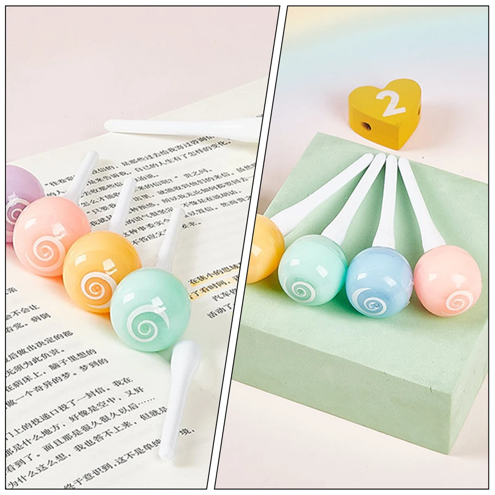 

6pcs Mini Highlighter Book Markers Adorable Colored Small Graffiti Pens For School Work Note Marking Water-Based