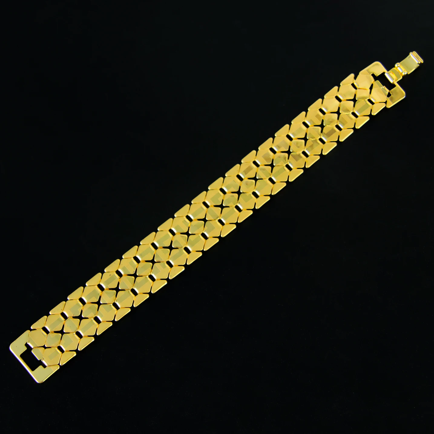 Arabisches Mode-Manschettenarmband, 21 Karat vergoldet, Oman, muslimische Brautarmbänder, Algerien, Damen, Hochzeit, Party, Vintage-Schmuck – Detail 6