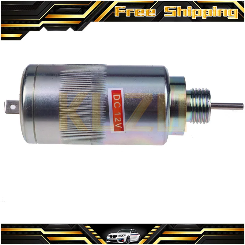 12V Fuel Shut Off Solenoid SBA185206083 Fit for New Holland TC30 TC33 Ford 1520 1720 Case IH DX25 - Replaces 87761614 87780758